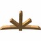 Ekena Millwork Alberta Rough Sawn Timber Gable Bracket, Western Red Cedar, 84"W x 49"H x 6"D x 6"F, 14/12 Pitch GBW084X49X0606ALB00RWR - alternate 2